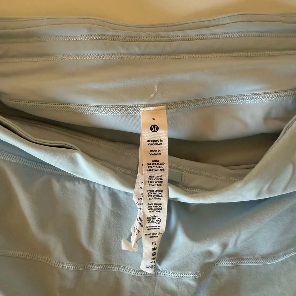 Lulu powder blue Pace Rival Mid-Rise Skirt - Picture 6 of 6
